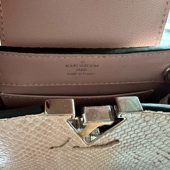 Mini Louis Vuitton python Capucine - Picture 5 of 6